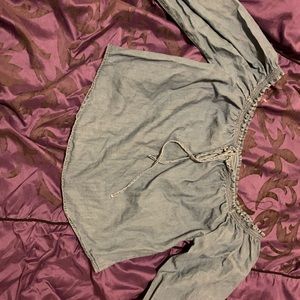 Off the shoulder shirt